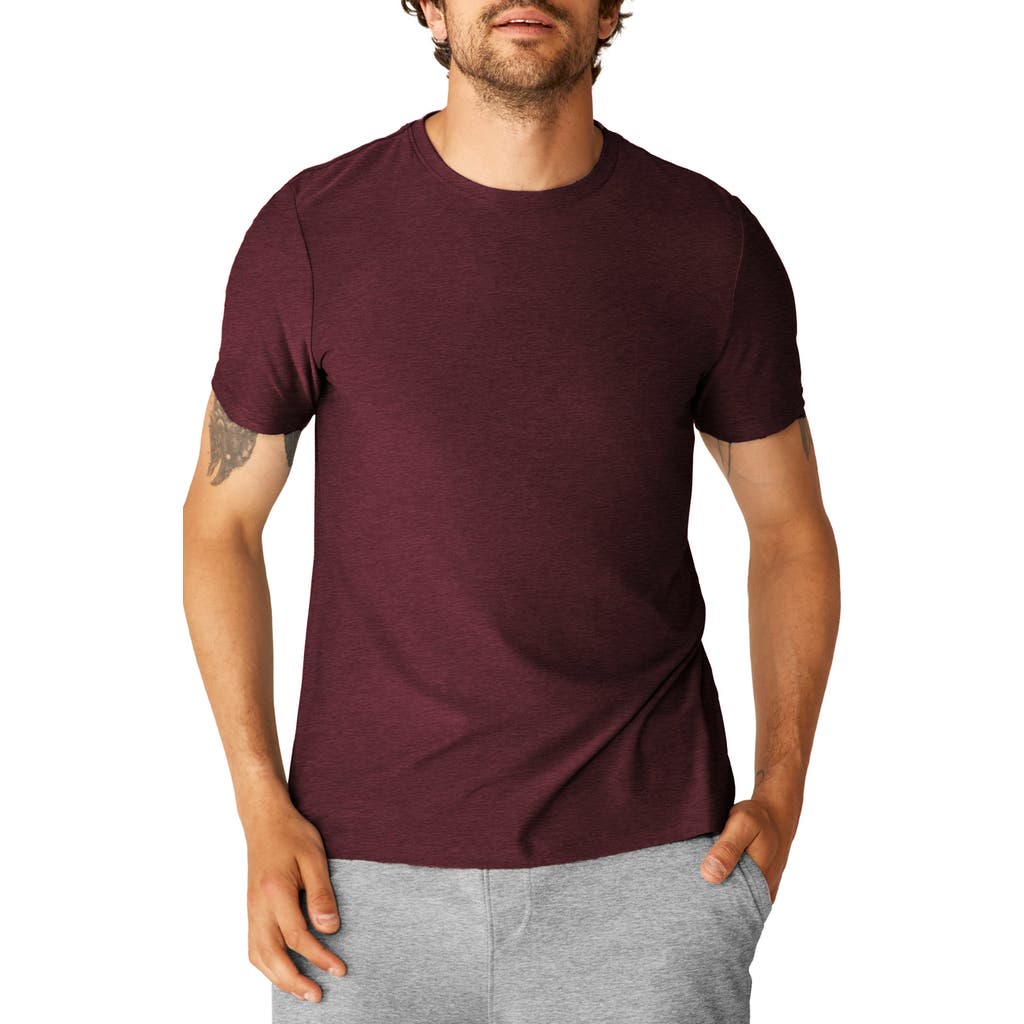 Beyond Yoga Always Beyond 2.0 T-Shirt in Midnight Burgundy Heather