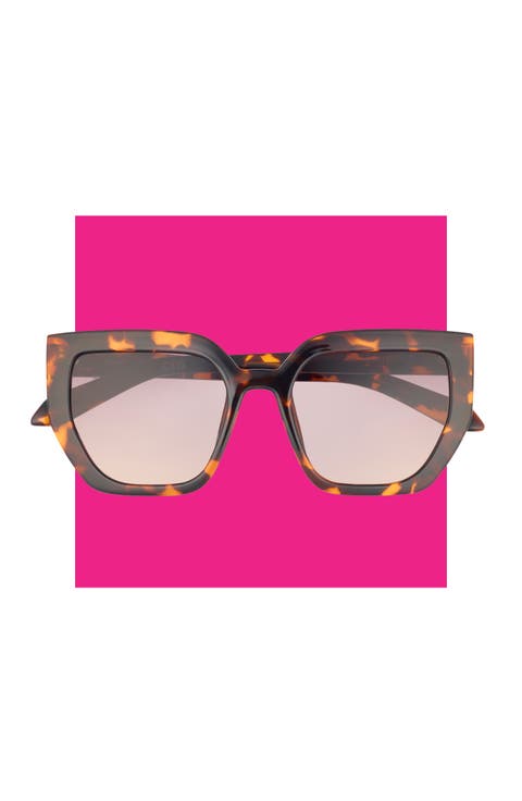 Contoured Oversize Square Sunglasses