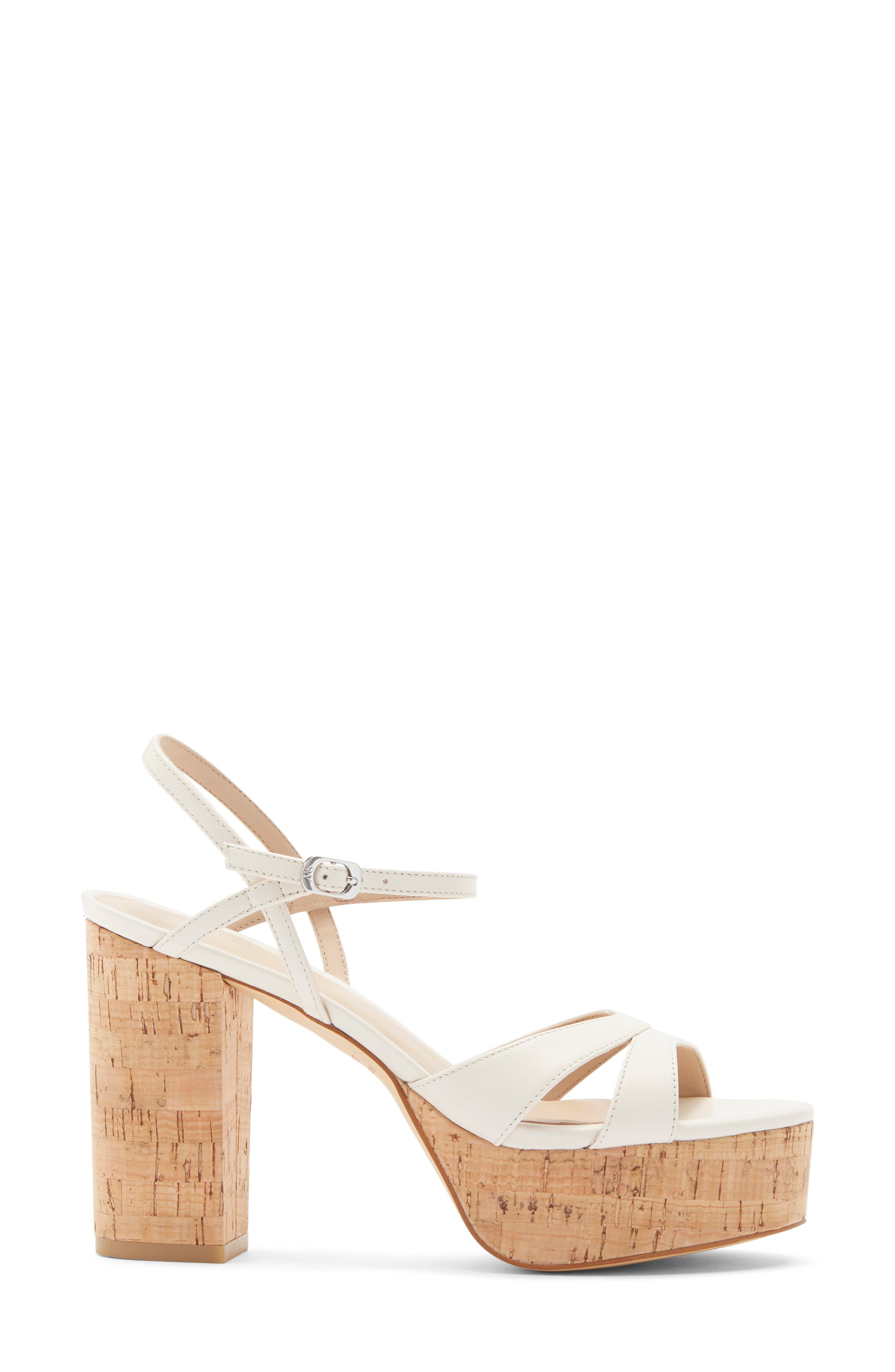 Stuart Weitzman Maia Platform Sandal, Alternate, color, Chalk