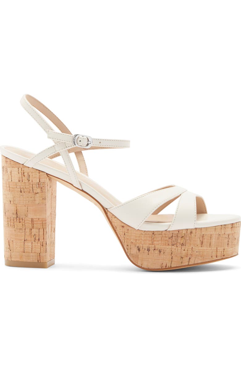 Stuart Weitzman Maia Platform Sandal, Alternate, color, Chalk