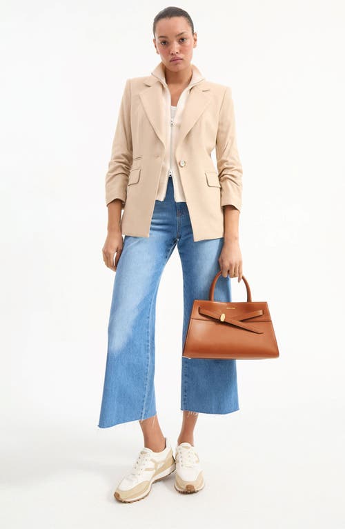 Veronica Beard Dash Leather Top Handle Bag