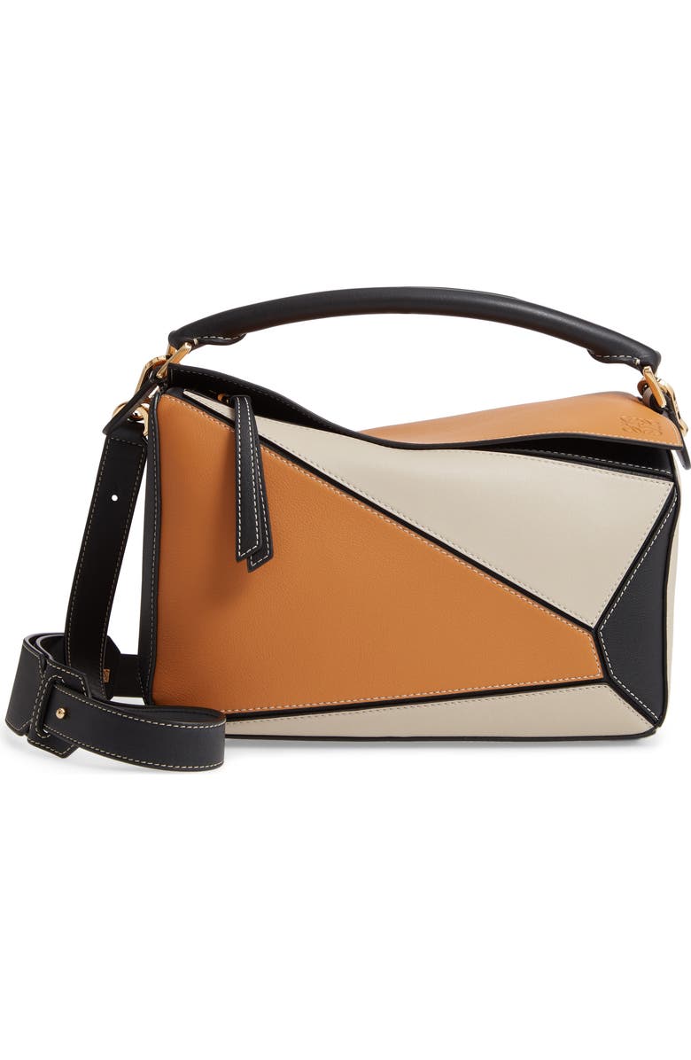 Loewe Puzzle Calfskin Leather Shoulder Bag, Main, color,