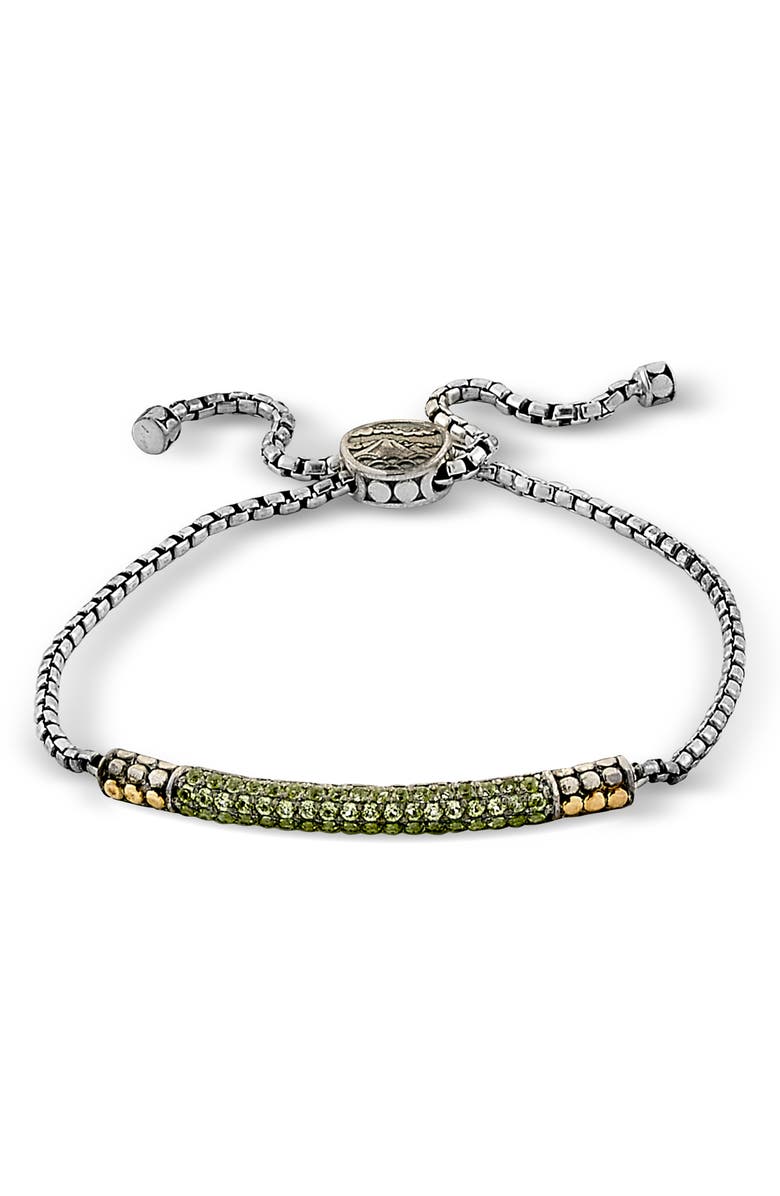 SAMUEL B. Pavé Bolo Bracelet, Alternate, color, Green
