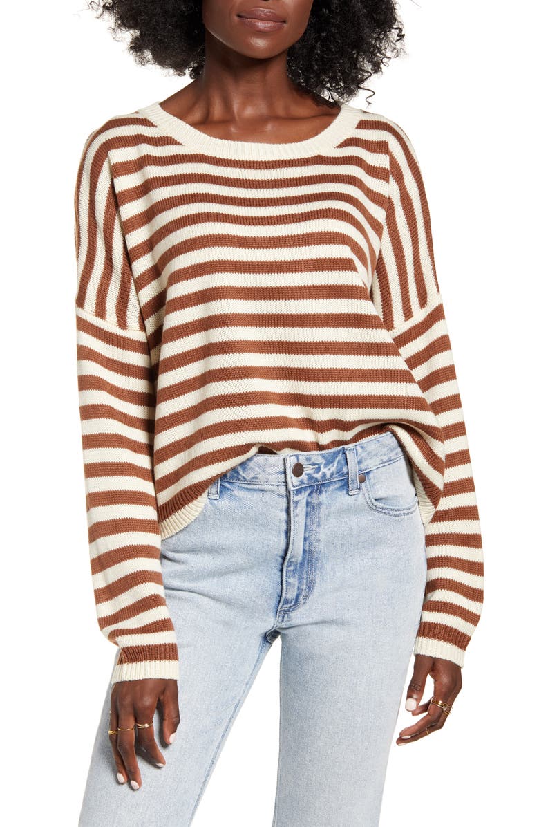 Dreamers by Debut Stripe Sweater, Main, color, 