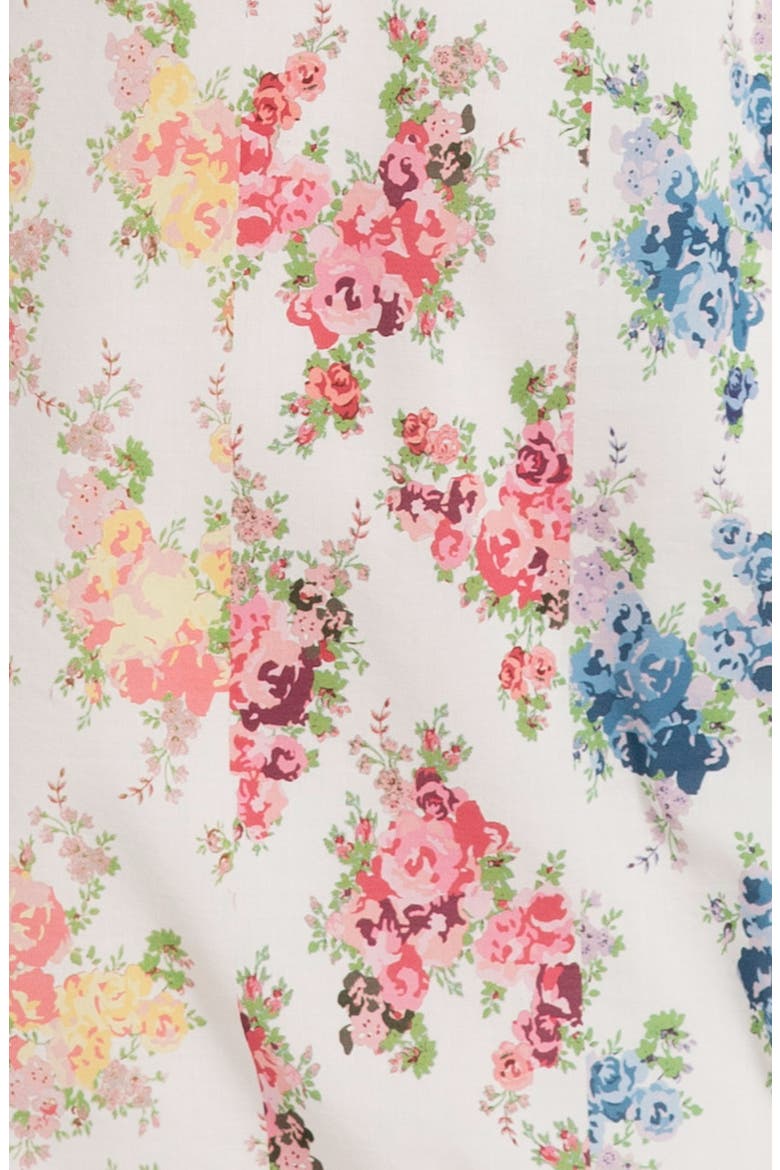 Floral Flutter Sleeve Maternity/Nursing Midi Dress, Alternate, color, FLORAL
