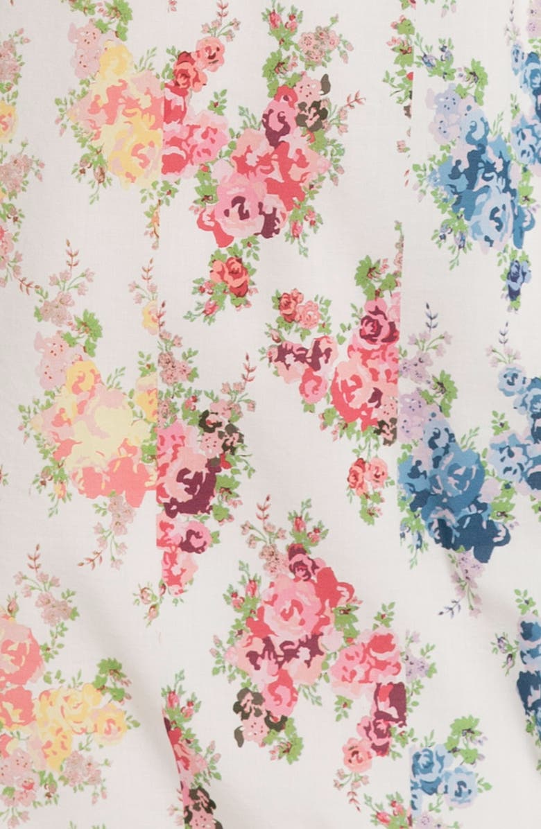 Seraphine Floral Flutter Sleeve Maternity/Nursing Midi Dress, Alternate, color, 