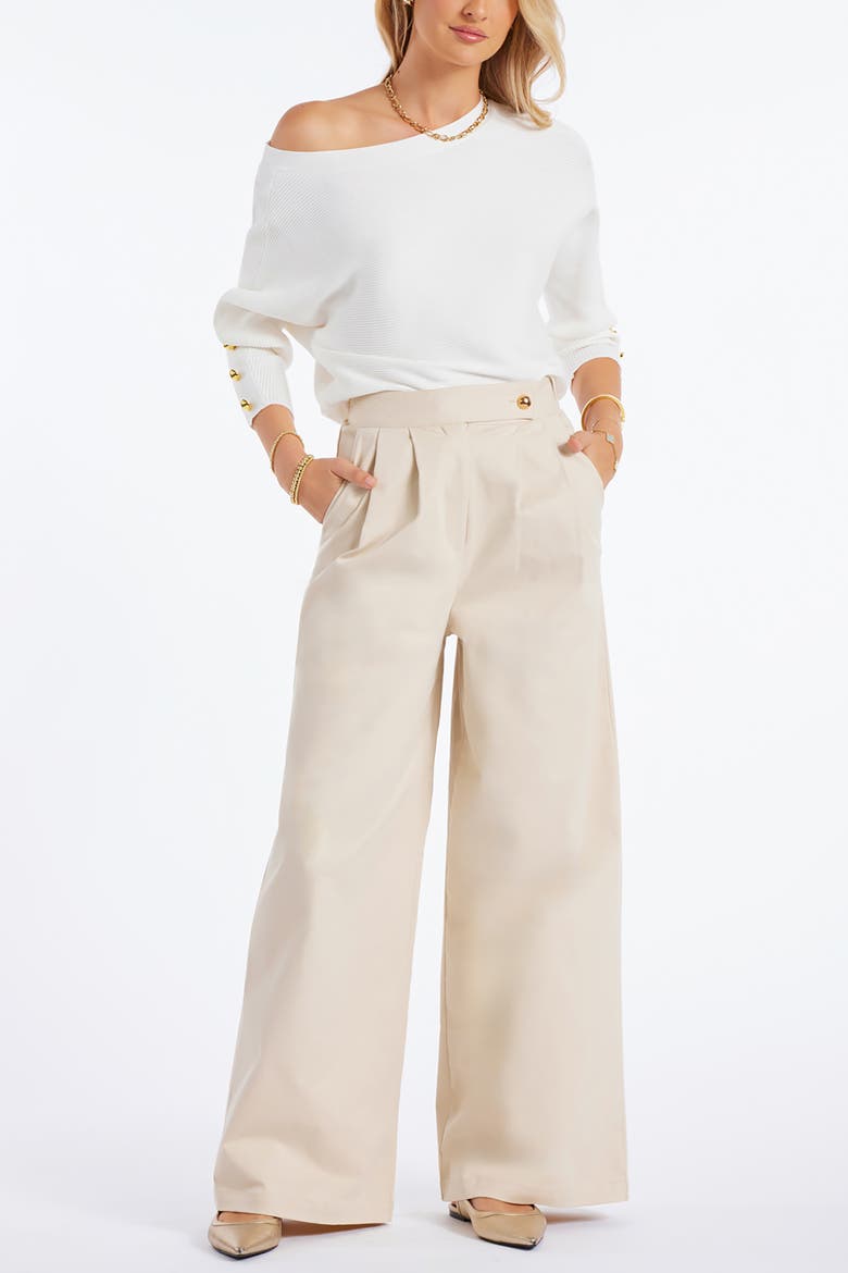 Alessandro Wide Leg Pant, Main, color, Sand