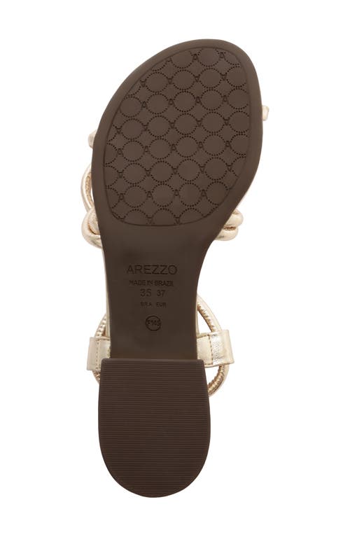 Arezzo Anna Ankle Strap Sandal In Silver