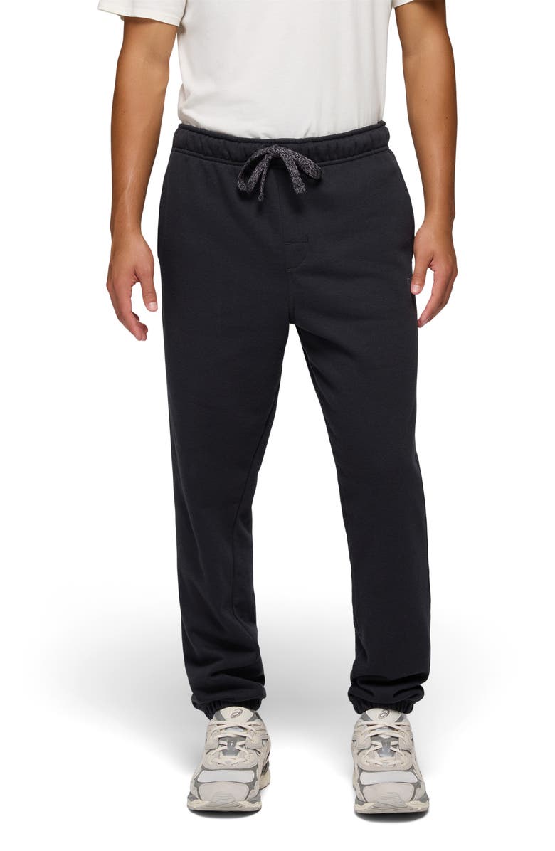 prAna Fleece Sweatpants, Main, color, Black