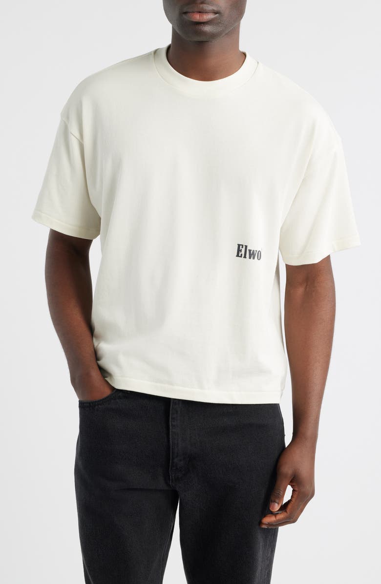 Elwood Boxy Heavyweight Cotton Crop T-Shirt, Main, color, Pearl