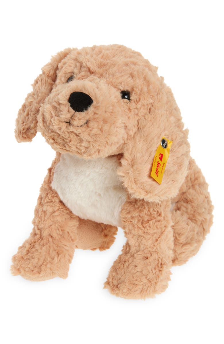 Steiff Berno Goldendoodle Puppy Stuffed Animal, Main, color, Beige