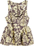 Dries Van Noten Caylo Historical Floral Scuba Knit Top