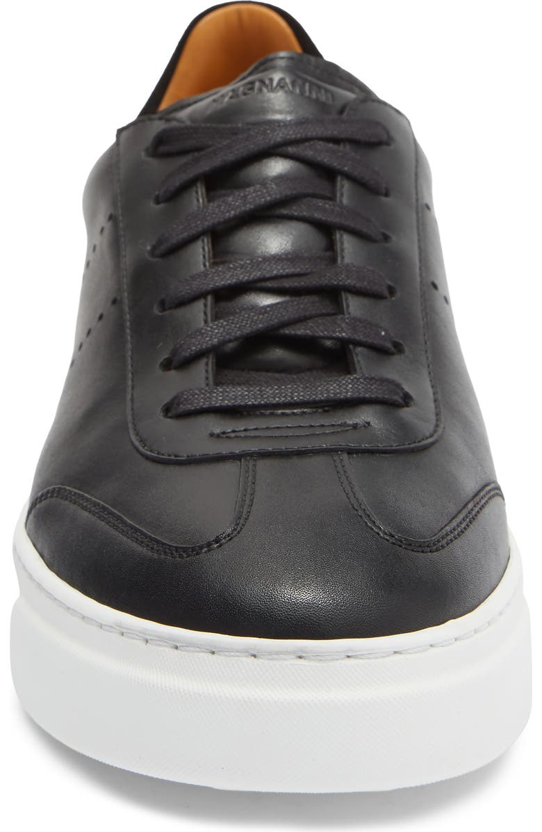 Magnanni Tura Low Top Sneaker, Alternate, color, Black Smooth