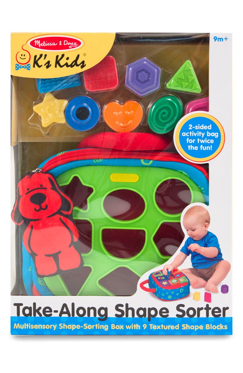 Melissa & Doug Take-Along Shape Sorter, Main, color, 
