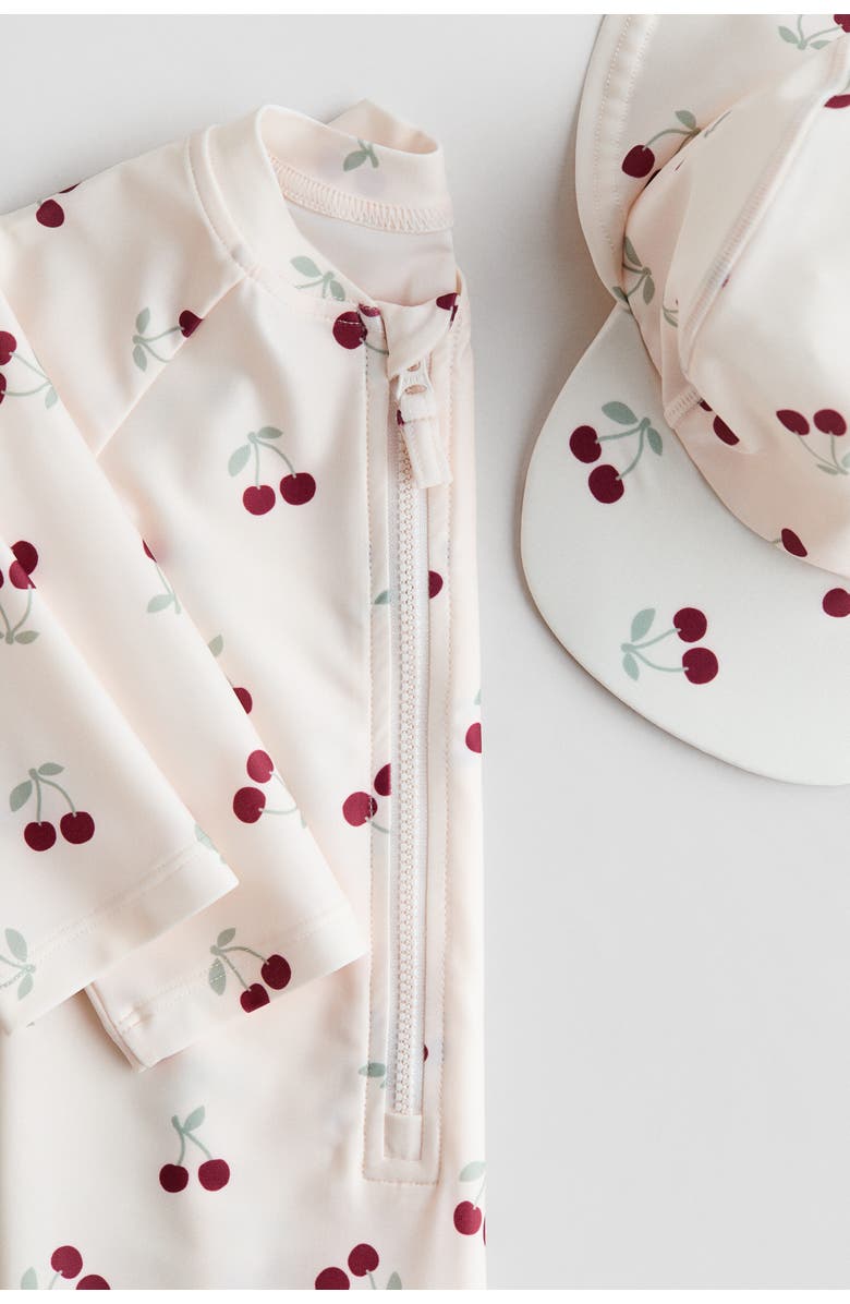 H&M Upf 50 Sun Protection Set, Alternate, color, Light Pink/Cherries