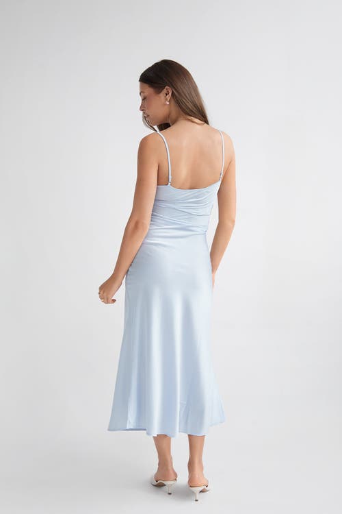 Lo+jayne The Everything Slip Dress In Blue
