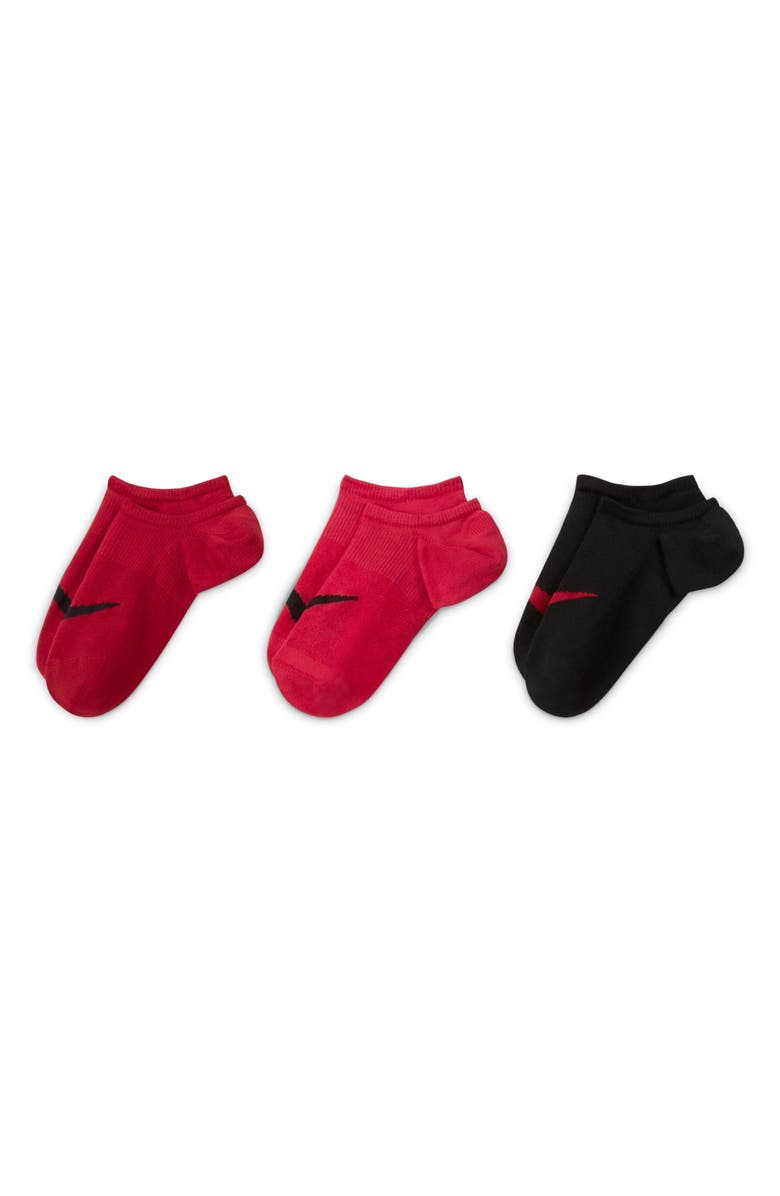 Nike Everyday Plus Assorted 3-Pack No-Show Socks, Alternate, color, 