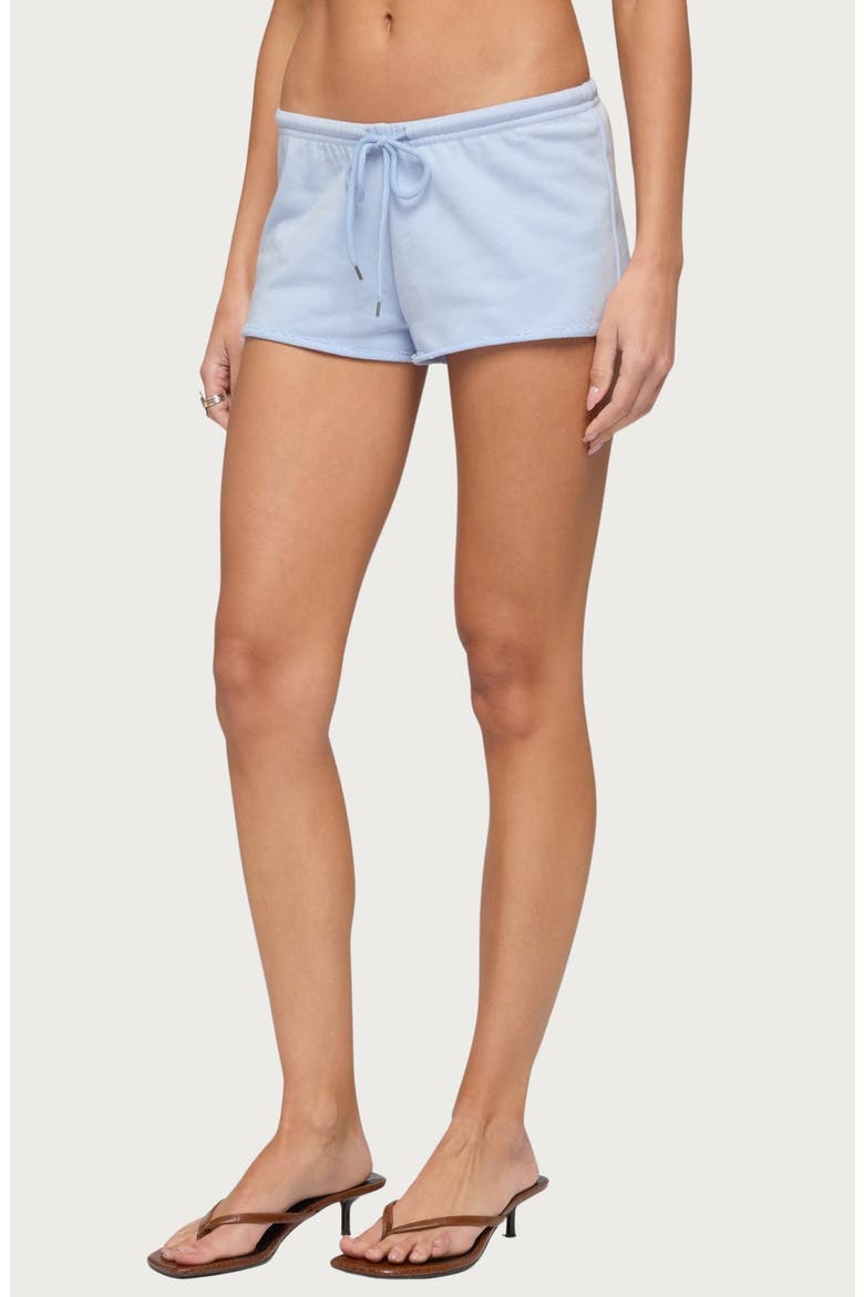 Leeroy French Terry Drawstring Shorts, Alternate, color, LIGHT-BLUE