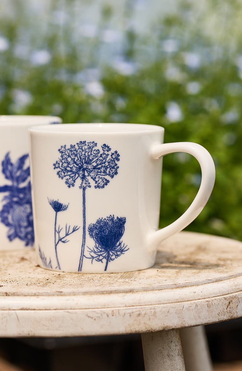 Caskata Summer Blues Mug - Porcelain - Set 4, Alternate, color, Blue