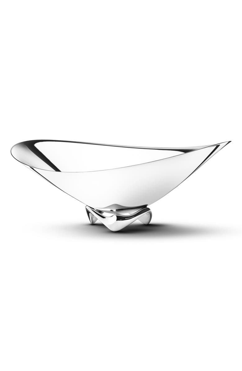 Georg Jensen Large Koppel Wave Bowl, Main, color, Silver