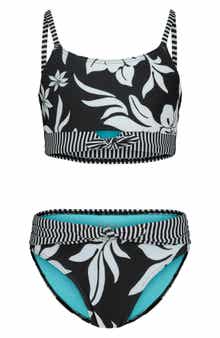 Kids' Floral Two-Piece Swimsuit