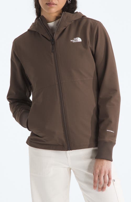 The North Face Shelbe Raschel Water Resistant Hooded Jacket In Brown