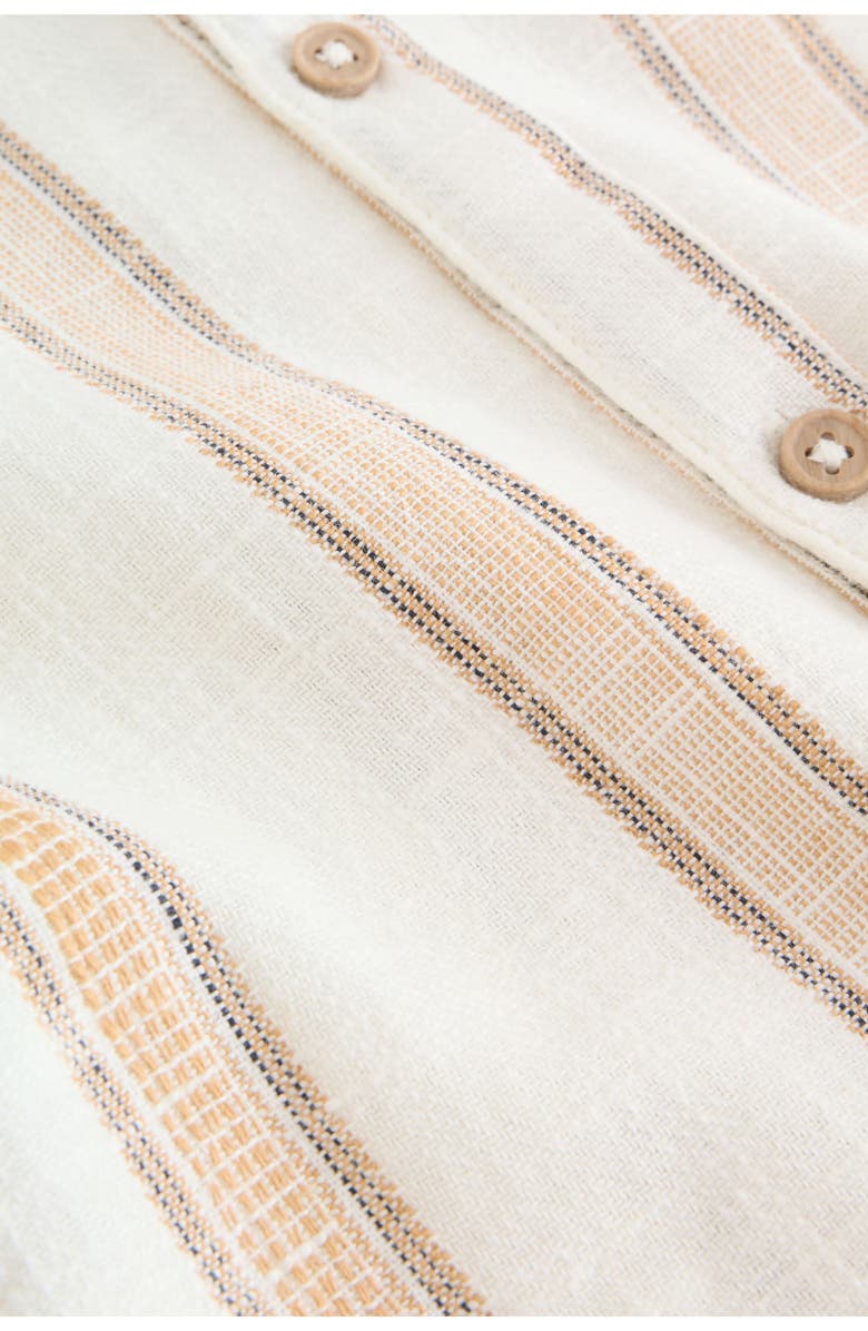 NEXT Kids' Stripe Cotton Button-Up Shirt, Alternate, color, Neutral