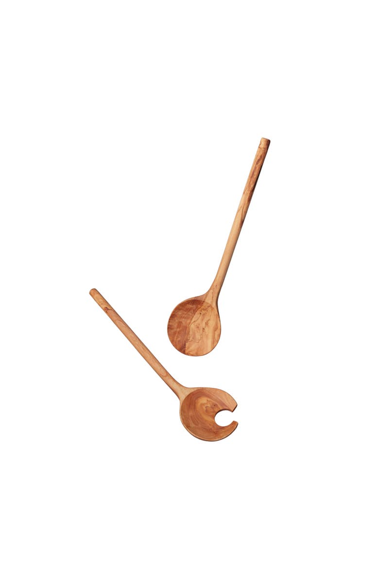 Be Home Olive Wood Crescent Serving Set, Main, color, Olive