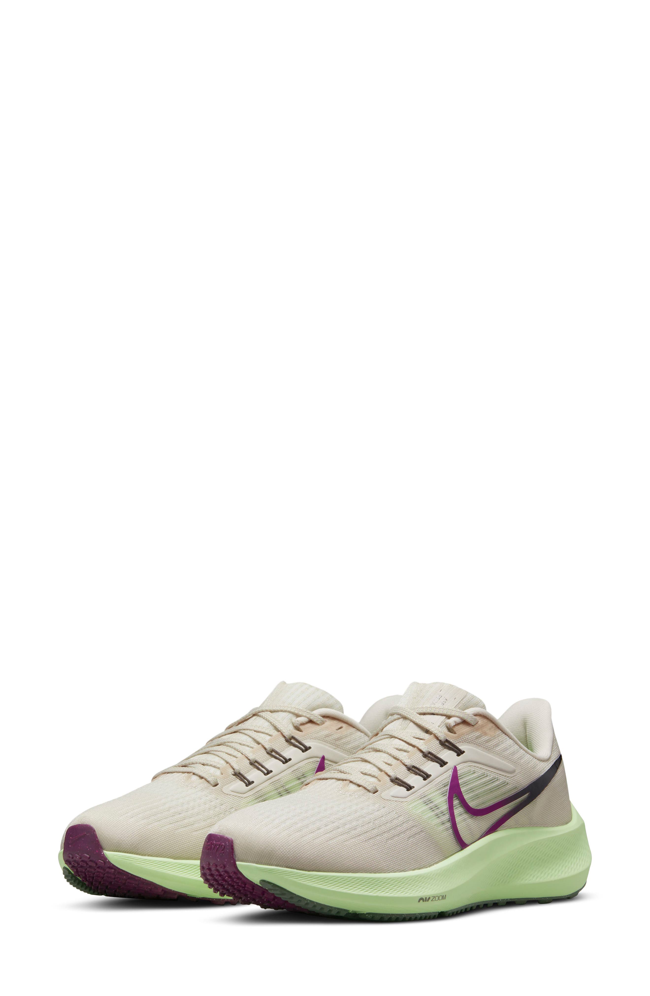Air Zoom Pegasus 39 Running Shoe, Main, color, BROWN/ RED / PLUM/ VOLT