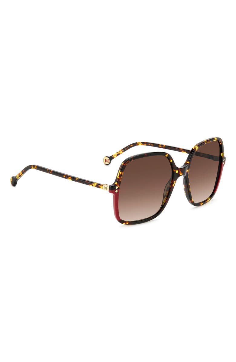 Carolina Herrera 56mm Butterfly Sunglasses, Alternate, color,