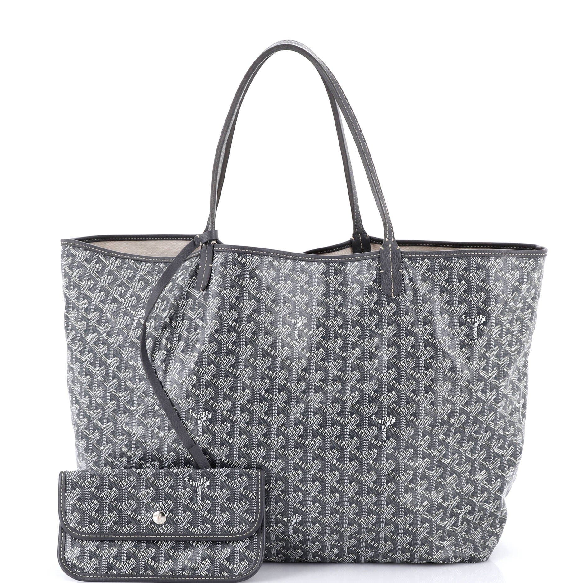Pre-Owned Goyard Saint Louis Tote Coated Canvas GM, Alternate, color, Gray