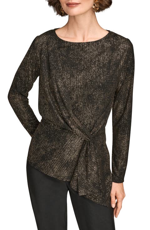 Metallic Long Sleeve Shirt