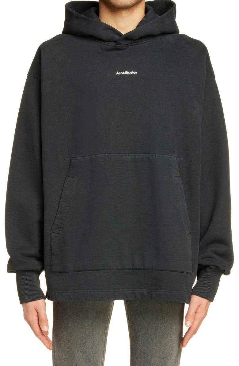 Acne Studios Logo Hoodie, Main, color, 