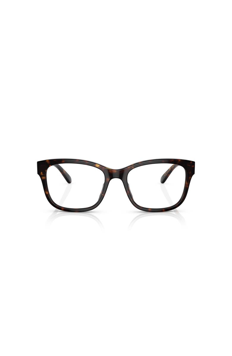 COACH 53mm Square optical glasses, Alternate, color, Tortoise