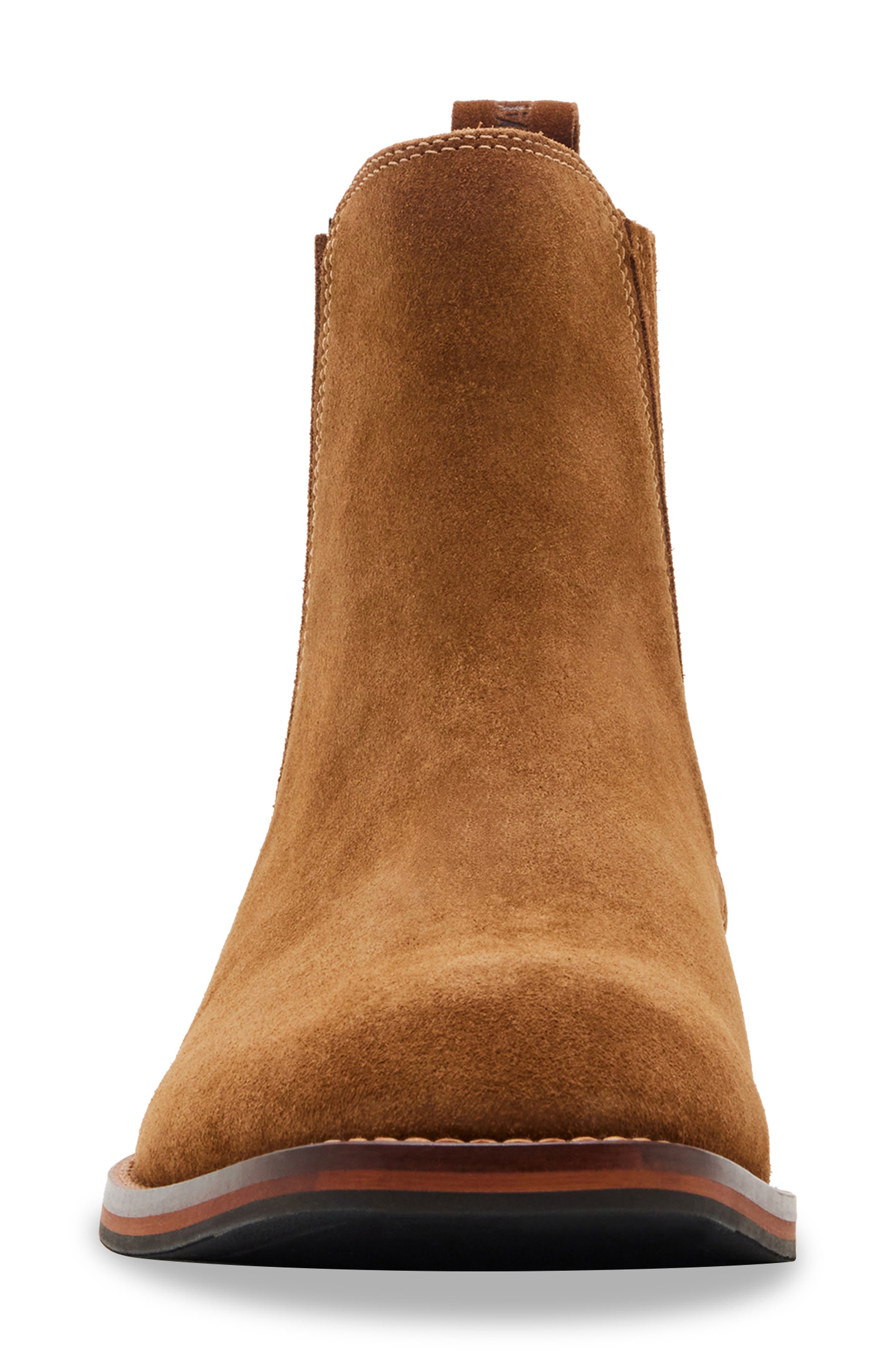 Steve Madden Rilyn Chelsea Boot, Alternate, color, Cognac Sue