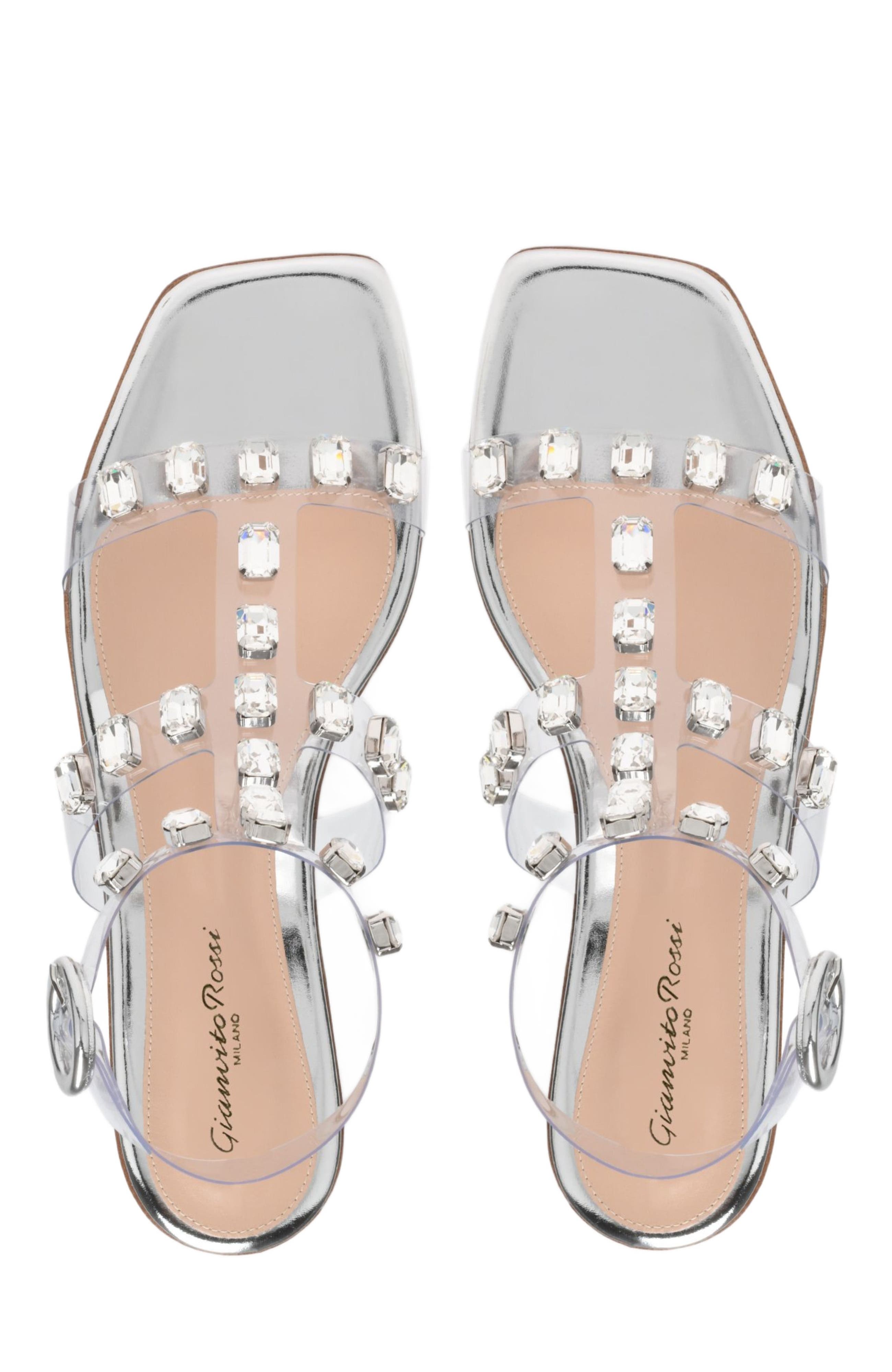 Gianvito Rossi Crystal Crash 05 Flats, Alternate, color, 