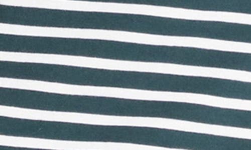 Universal Standard Belle Breton Stripe Cotton Jersey Dress In Deep Sea/white Stripe