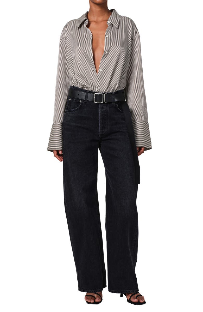 Citizens of Humanity Camila Stripe Cotton & Silk Shirt, Alternate, color, 