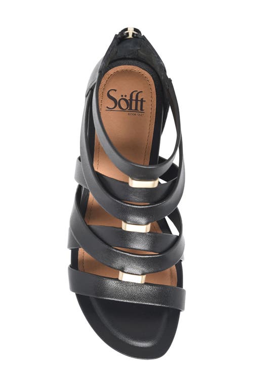 Söfft Vivi Platform Wedge Sandal In Black