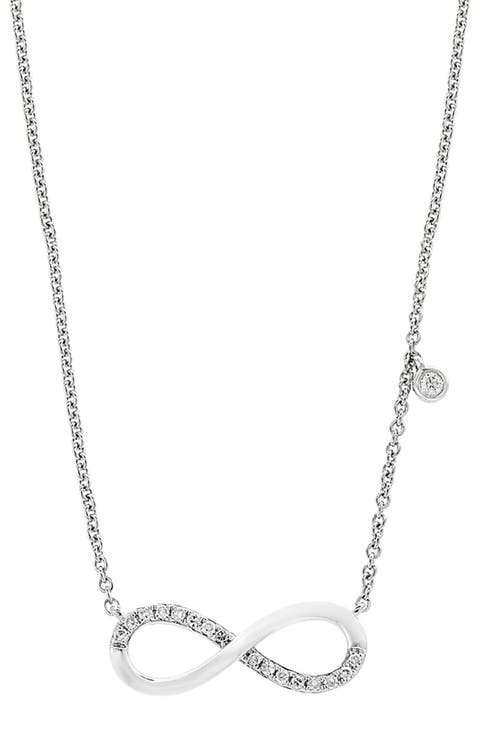 Diamond Infinity Pendant Necklace