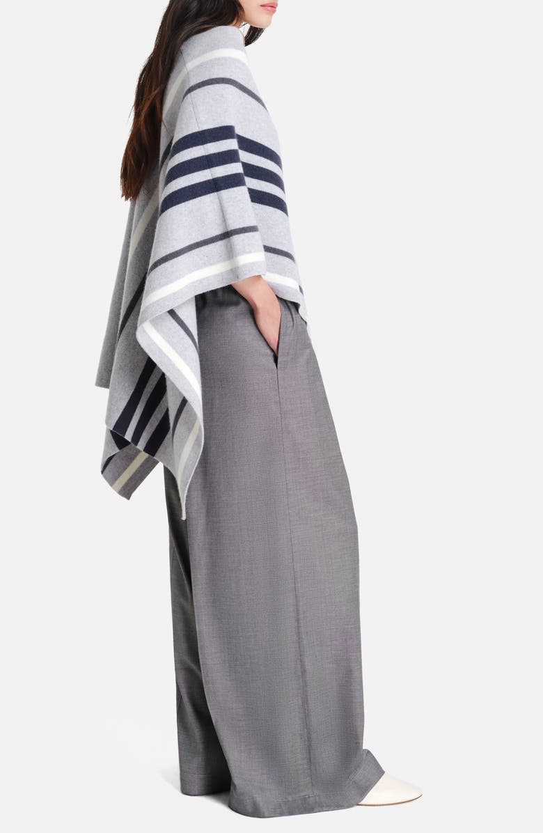 TWP Stripe Wrap Cashmere Poncho, Alternate, color,