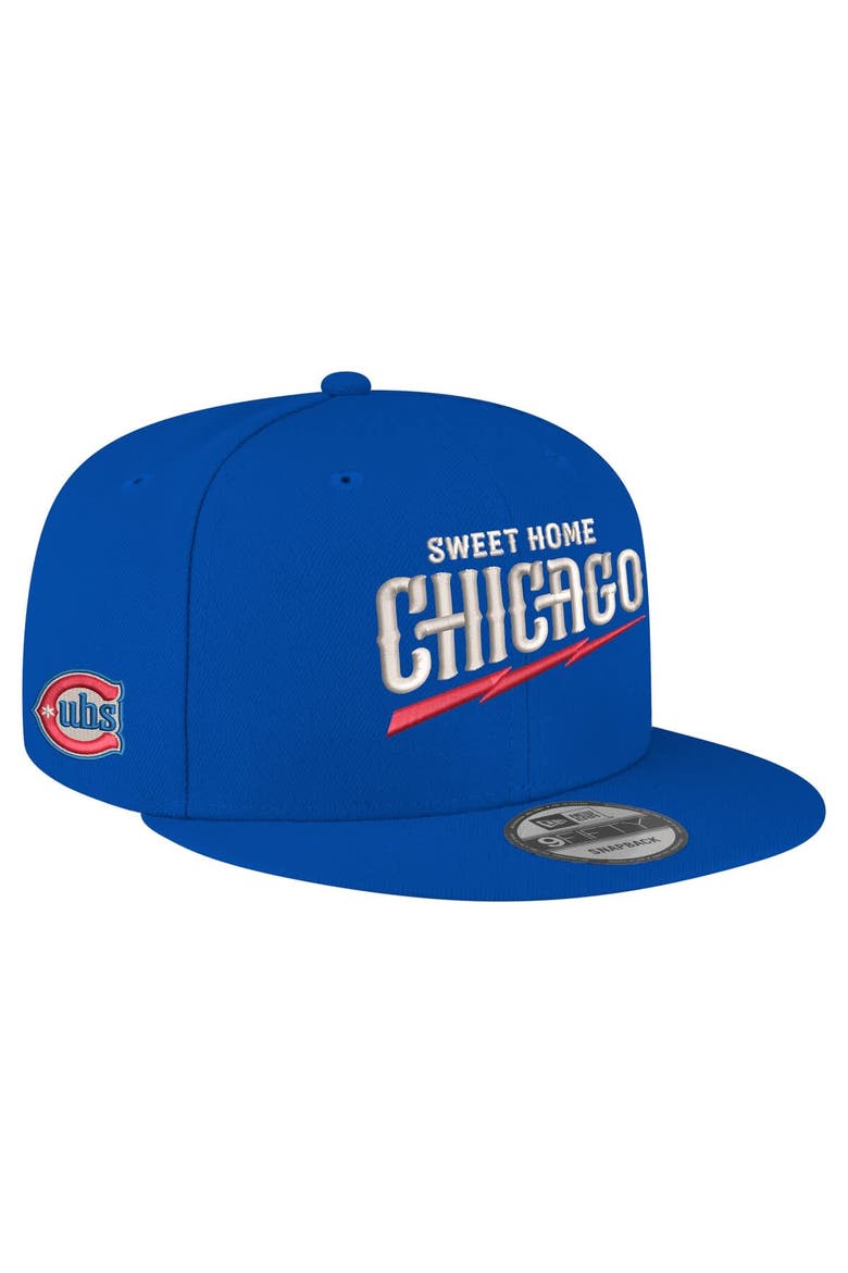 Men's New Era  Royal Chicago Cubs Blues 9FIFTY Snapback Hat, Main, color, Royal