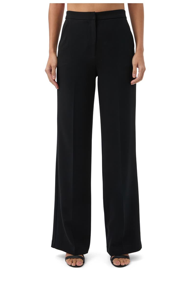 Trina Turk Sadie Wide Leg Suiting Pant, Main, color, Black