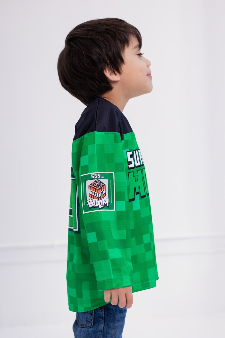 Creeper Long Sleeve Tee (little Kid & Big Kid), Alternate, color, Creeper Green