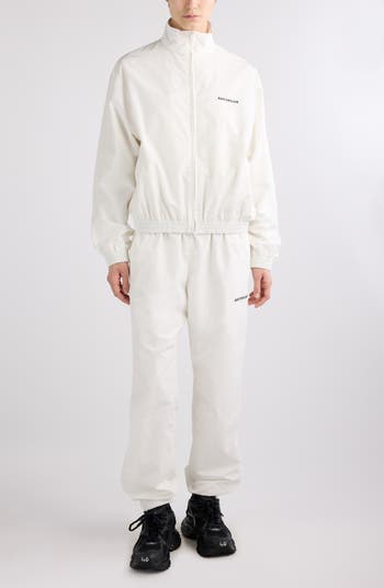 Backward Logo Cotton Blend Track Pants