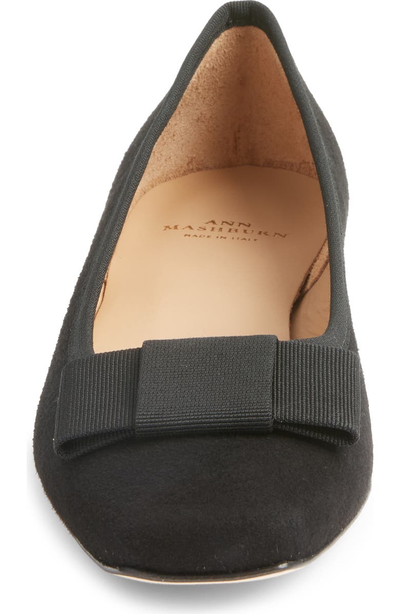 ANN MASHBURN Bridgette Flat, Alternate, color, Black Suede