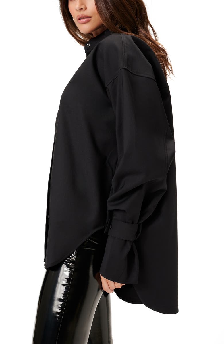 Good American Tabbed Button-Up Shirt, Alternate, color,