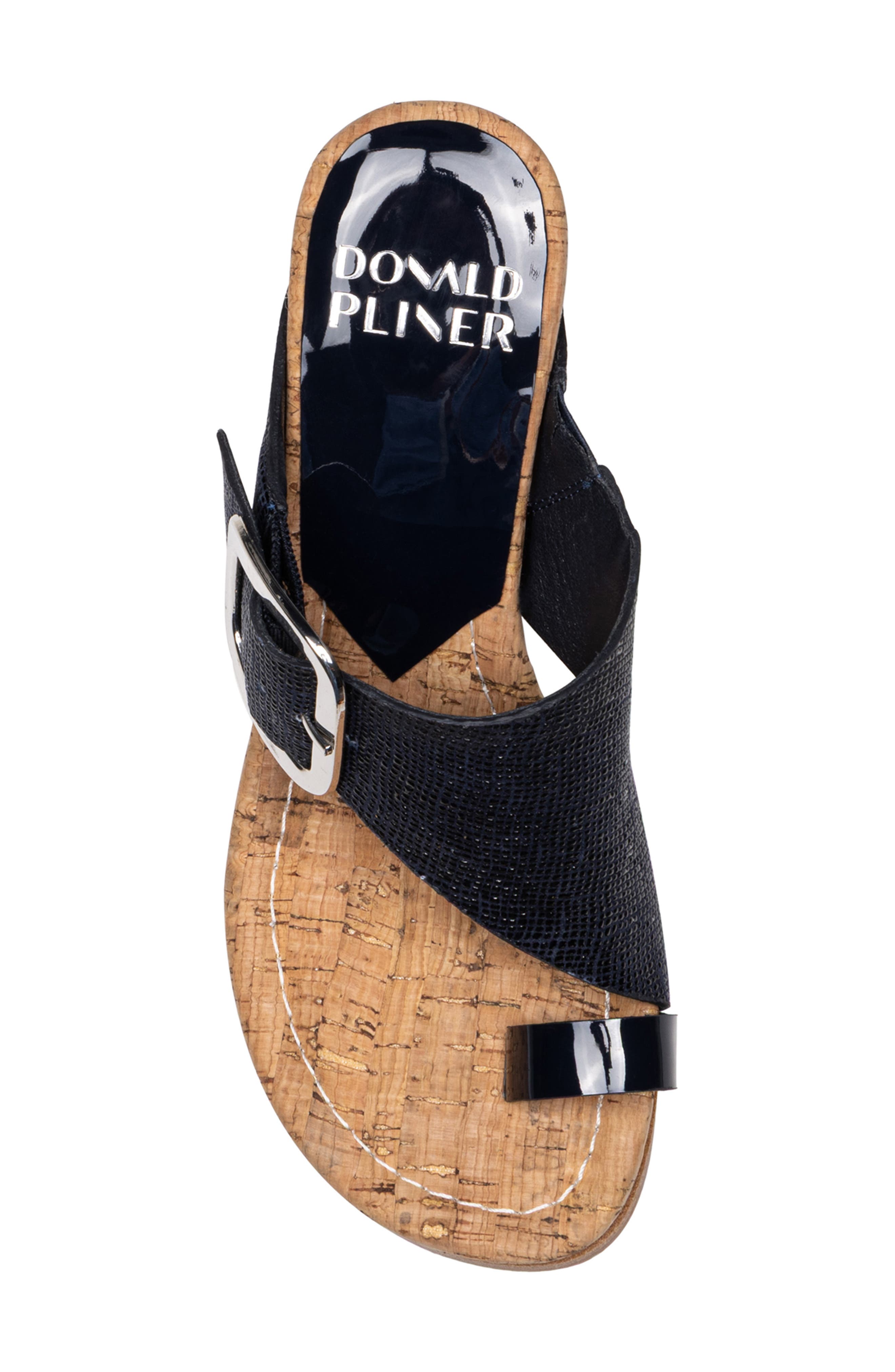 Donald Pliner Joyus Wedge Sandal, Alternate, color, Navy