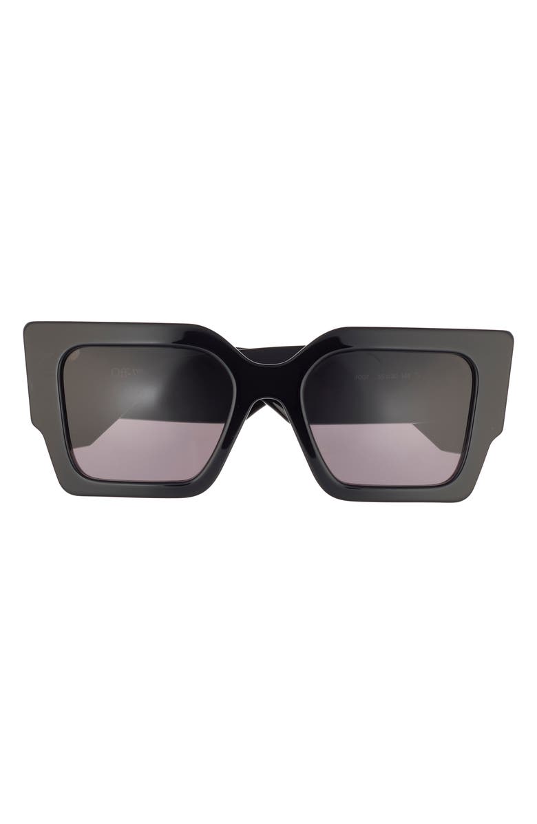 Off-White Catalina 55mm Square Sunglasses, Main, color, Black Dark Grey