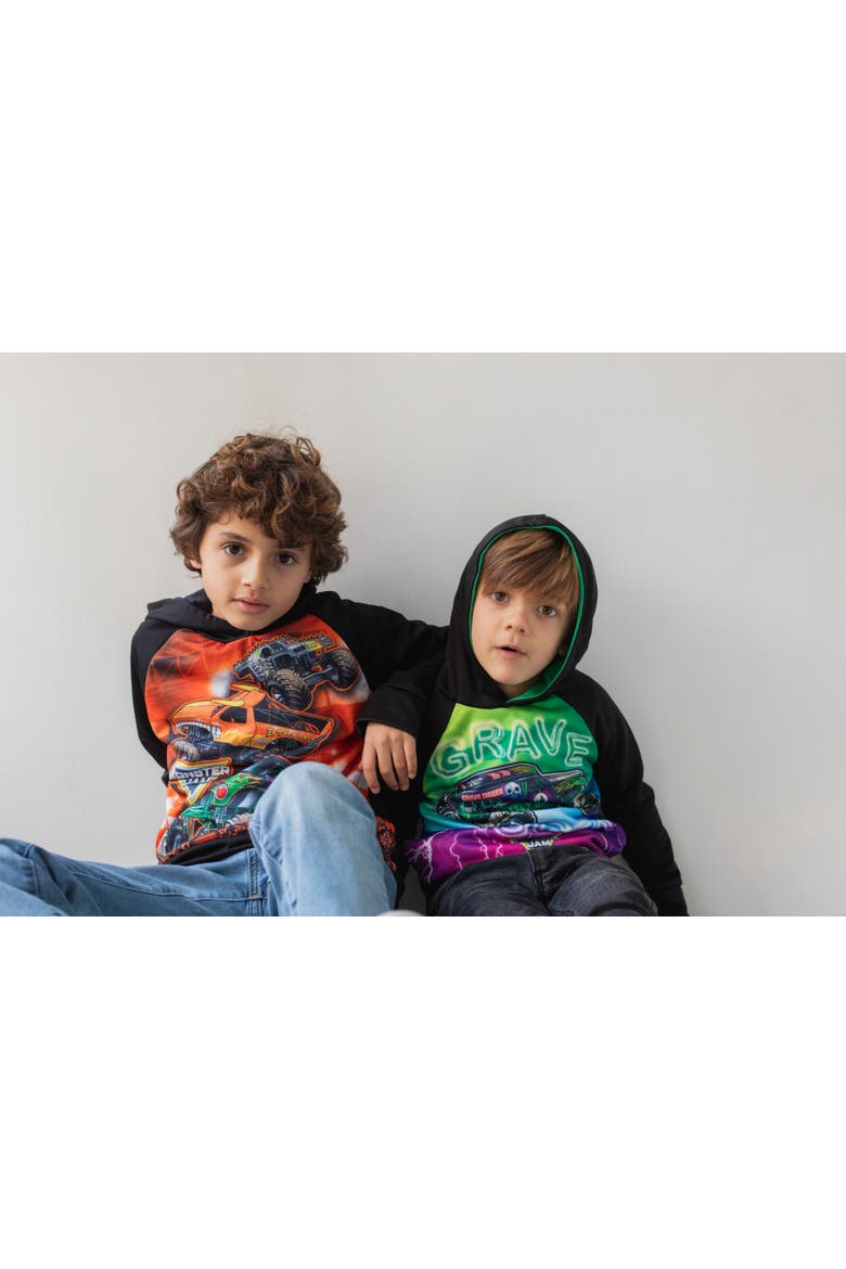 Fleece Pullover Hoodie (toddler, Little Kid & Big Kid), Alternate, color, Stadium Orange